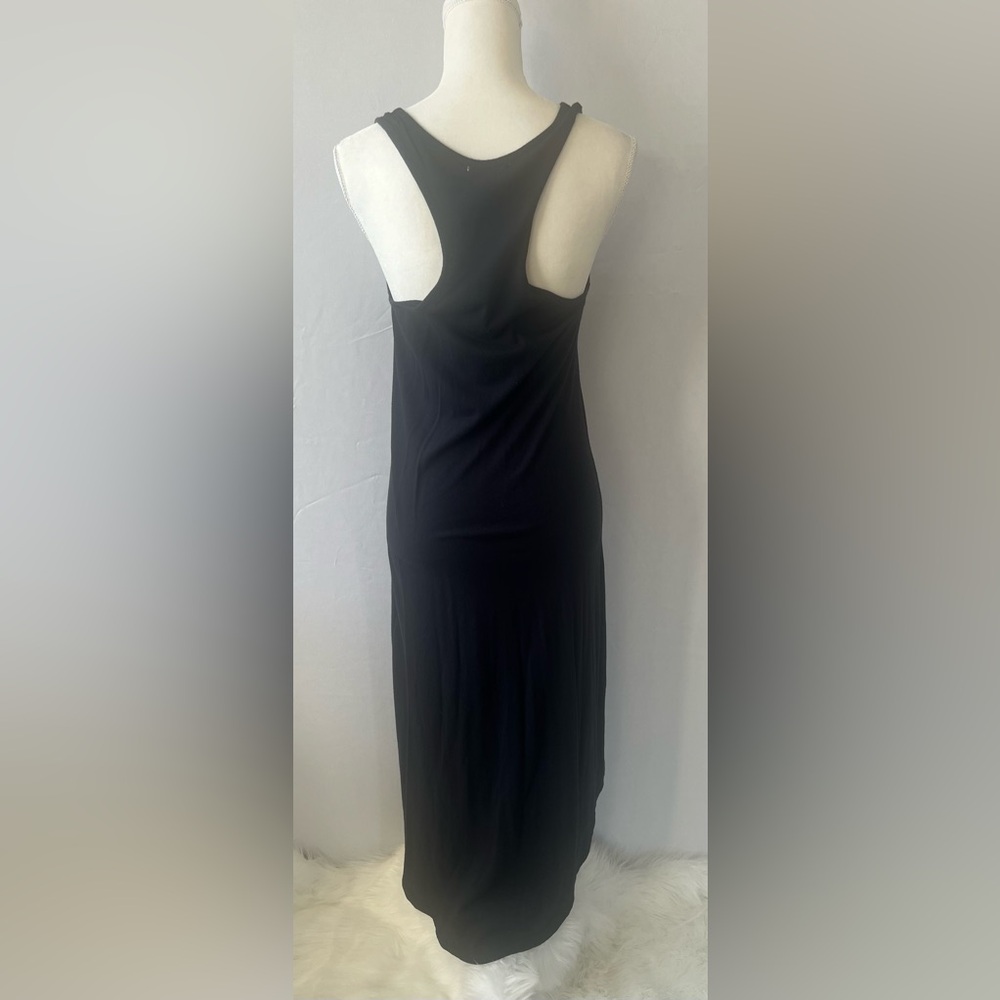 Asymmetrical Black Racerback Tunic Top - Picture 2 of 6